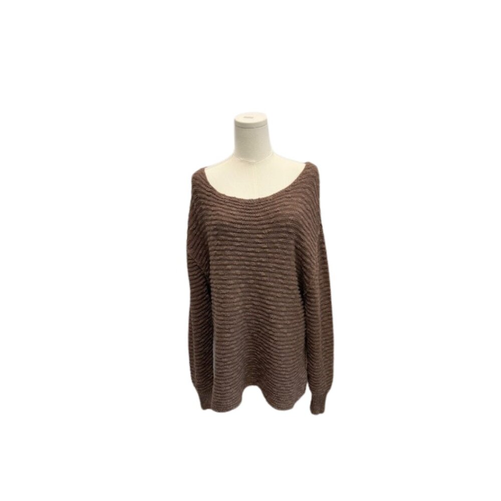 Free People Textured Knit Slouchy Sweater Size Small - Picture 4 of 8